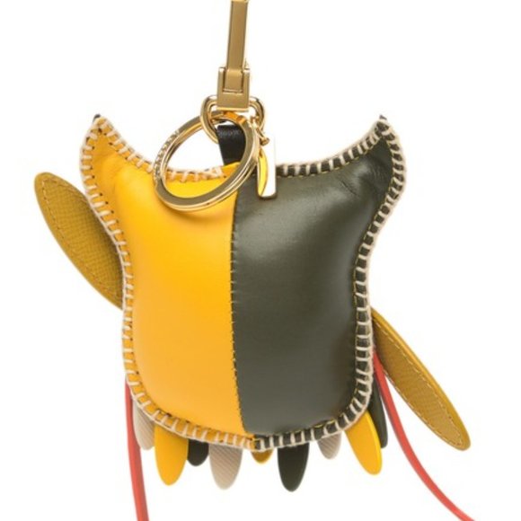 Burberry Leather Owl key ring and bag charm 100% Authentic - Picture 2 of 2